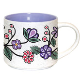 16 oz Ceramic Mug – Ojibwe Florals